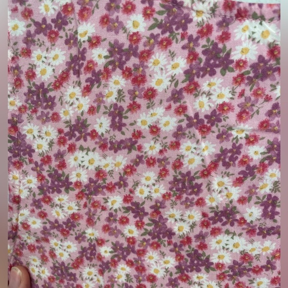 90’s Vintage Slip/Smock Pink Floral Sleeveless 100% Rayon Dress Size 10 - Picture 8 of 12